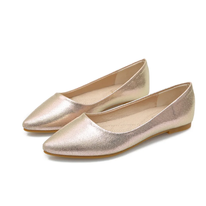 Spring Summer 2023 Luxury Women's Shoes for Loafers Women New Large Size Pointed Toe Ladies Offer Shoe Elegant Woman Low Heels