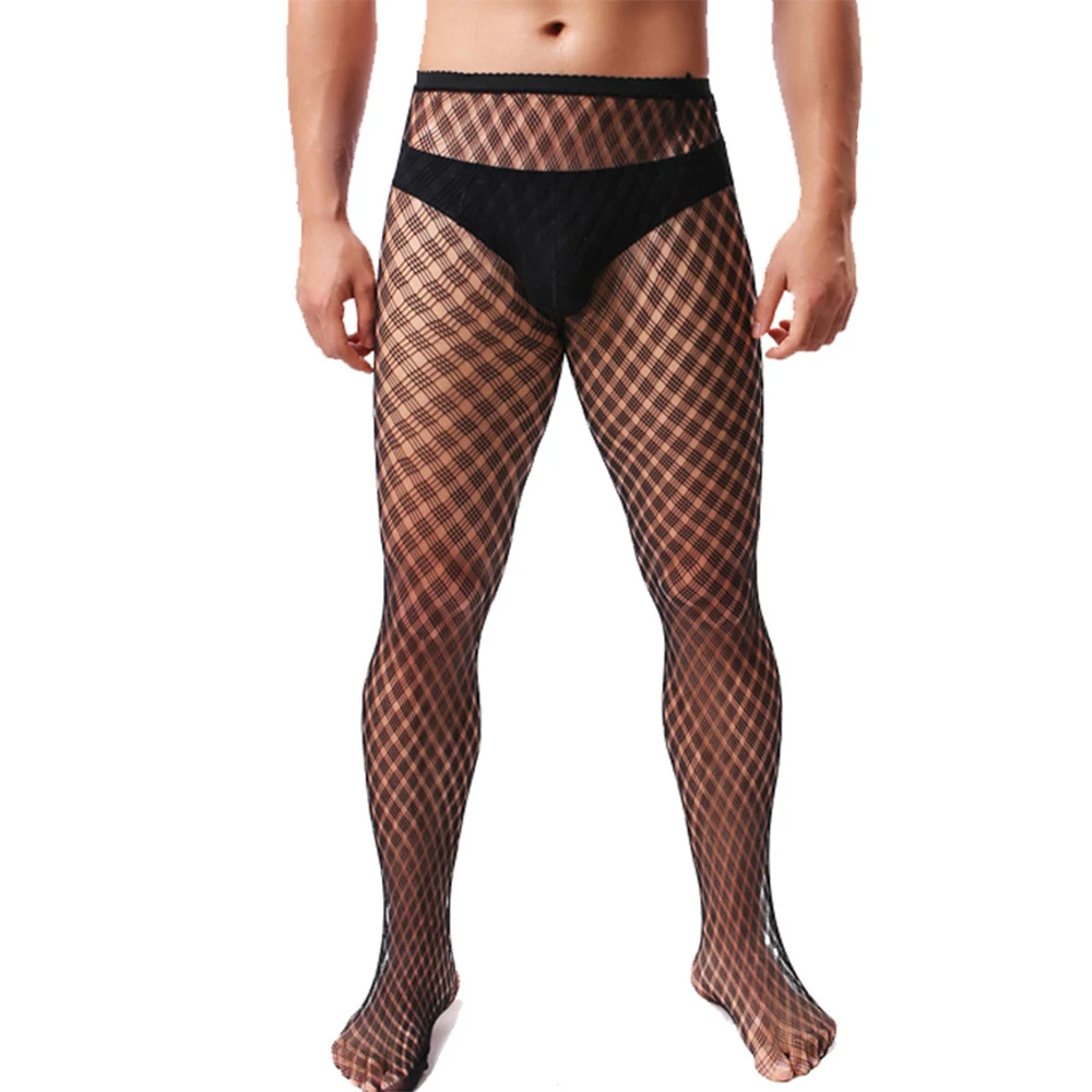 

Men Transparent Fishnet Pantyhose Socks Sissy Lingerie High Waisted Ultra-Thin High Elastic Mens Exotic Socks Women's Stockings