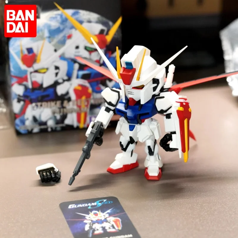 Фото Коллекционная фигурка Bandai Qmsv Mini Strike Destiny Gundam Blind Box, модель Spring Manbo, для любителей аниме и коллекционеров №1