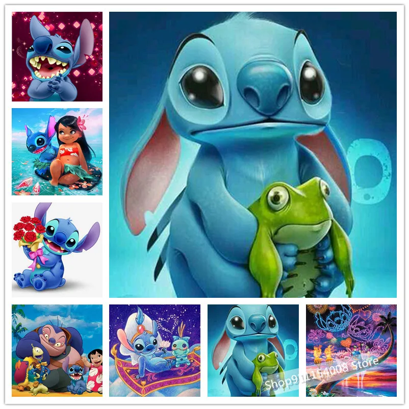 

Canvas Painting Disney Lilo & Stitch on The Wall Art Pictures Home Decoration Wall Art Nordic Posters and Prints Frameless