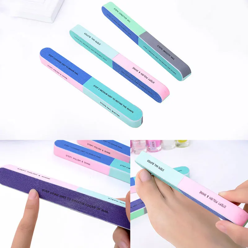 

7 Sides Nail File Nail Buffer Block Nail Art Nail Polish Remove Pedicure Tool Nail Sanding Nail Grinding Polishing Manicure