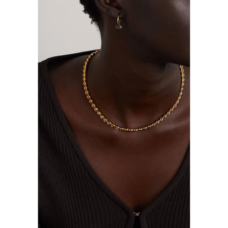 

Timeless Wonder Stunning Brass Geo Chains Choker Necklaces for Women Designer Jewelry Kpop Collares Gift Goth Gulf Top Rare 3261