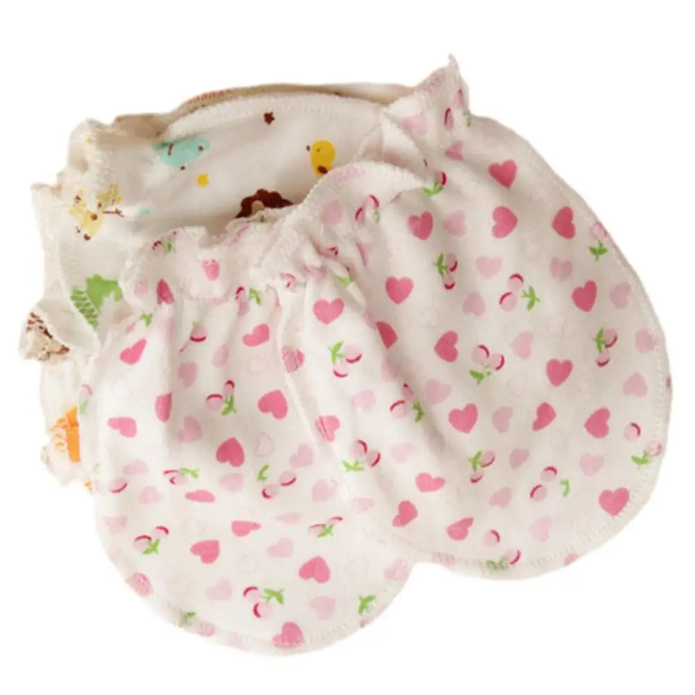 

1 Pair Cute Cartoon Baby Infant Boys Girls Anti Scratch Z5m9 Gloves Gloves Kids Soft Baby Mittens Gloves N7e3