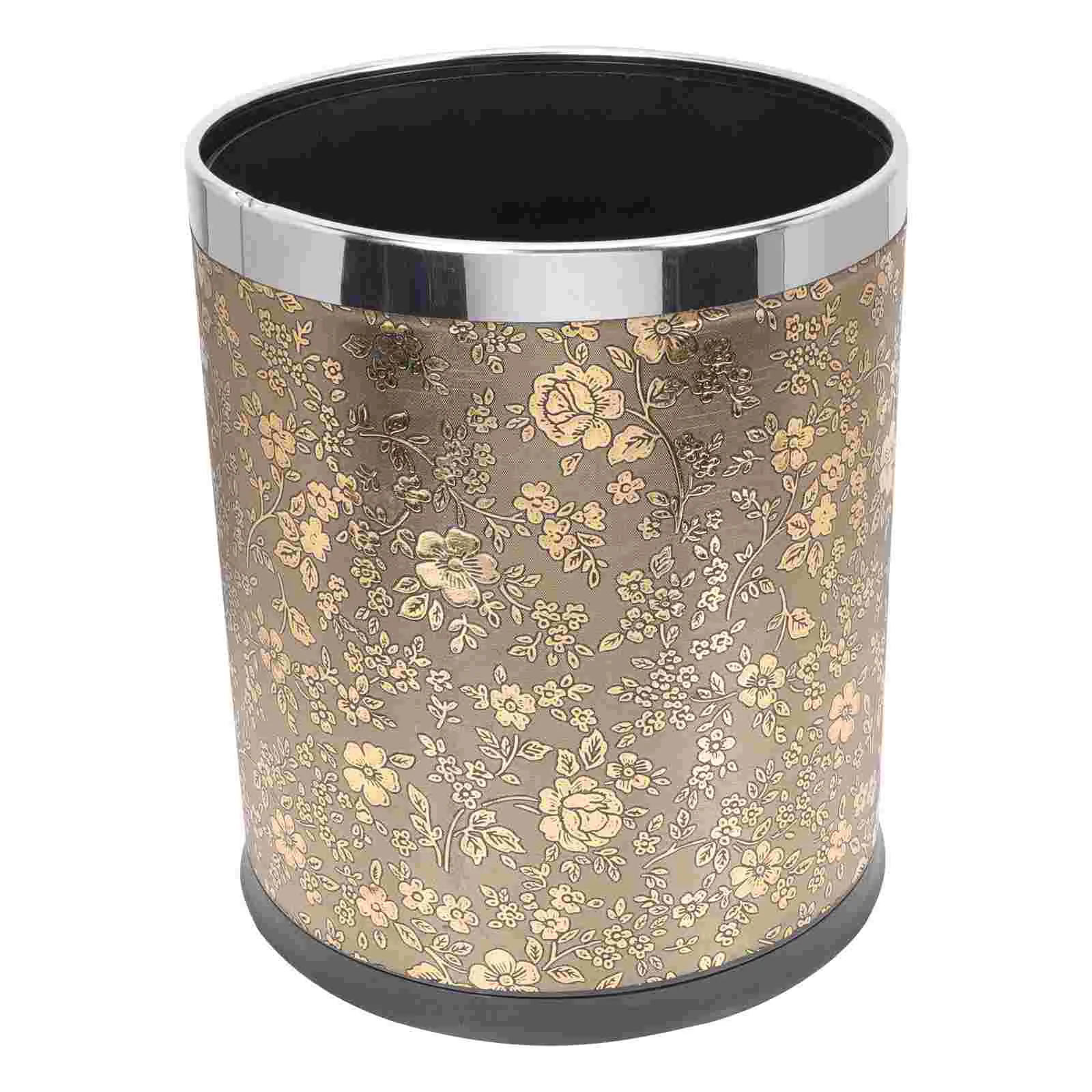 

Стандартная декоративная мусорная корзина в европейском стиле, Офисная кухонная мусорная корзина