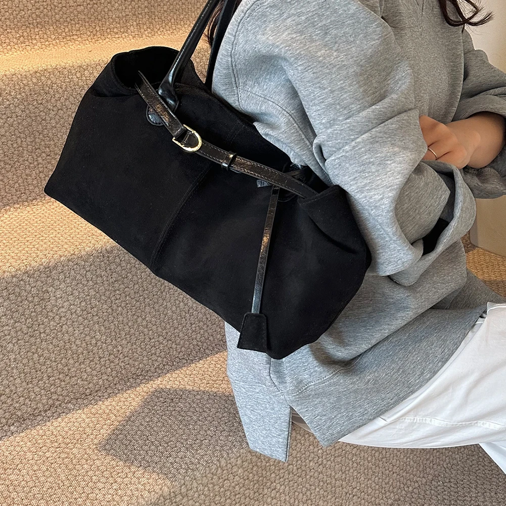 Женская повседневная сумка-тоут из искусственной кожи большая вместительная