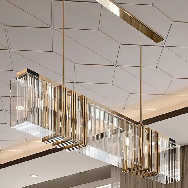 

Роскошная люстра для столовой, высококлассная декоративная лампа в стиле постмодерн, художественная модель для столовой, бара, настольная ...