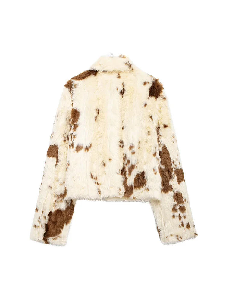 Новинка 2024 осенне-зимняя женская свободная куртка из искусственного меха