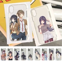 anime mai sakurajima phone case for iphone 11 12 13 mini pro xs max 8 7 6 6s plus x 5s se 2020 xr case