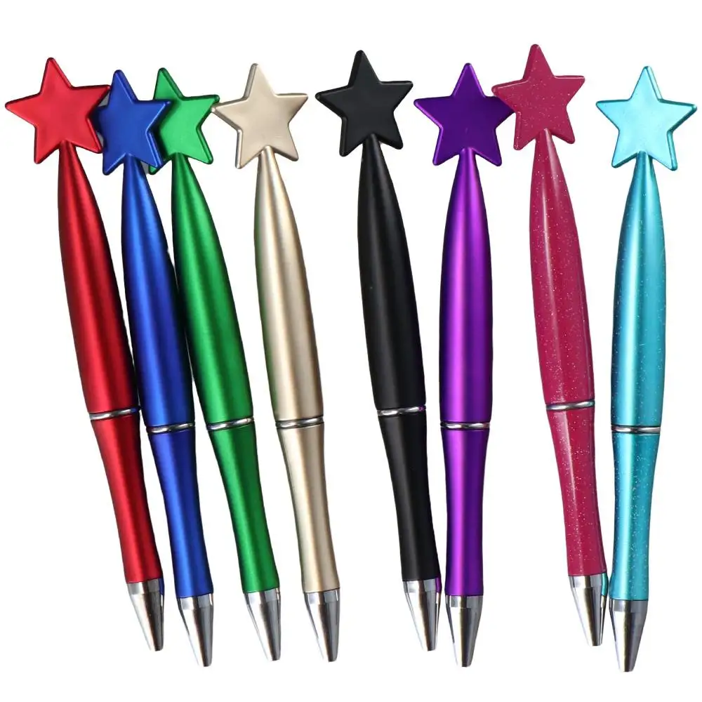 

70PCS Cartoon Star Plastic Pen Student Writing Stationery Rotary Twist Pen Office Gift Stationery Advertising Ballpoint Pen
