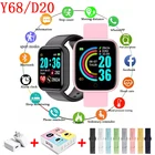 Спортивные Смарт-часы D20 для мужчин и женщин, подарок, Цифровые Смарт-часы, фитнес-трекер, наручные часы, браслет с тонометром, Android Ios Y68