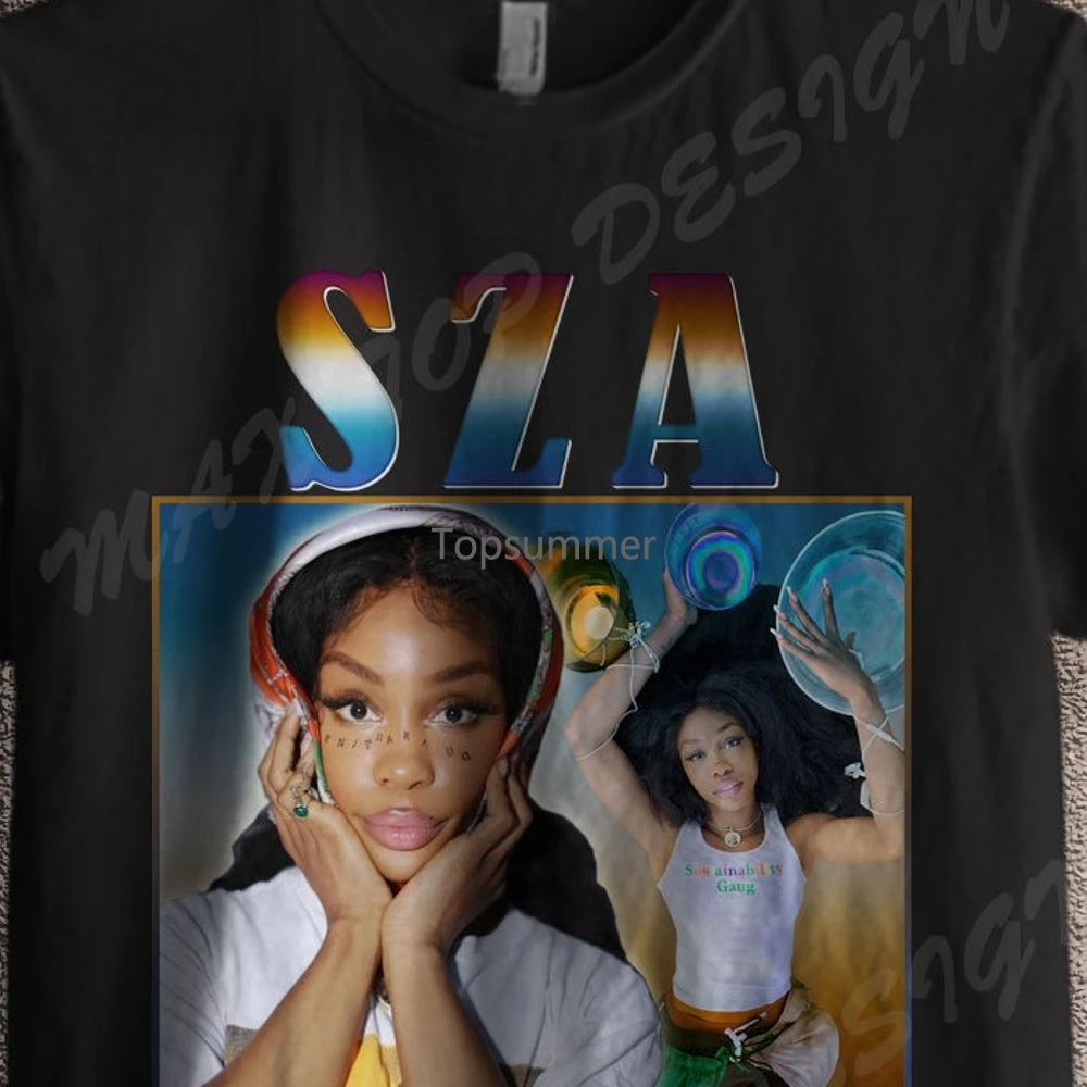 

Sza Shirt Rnb Rap Hip Hop 90S Retro Vintage Shirt T Shirt Cotton Tee