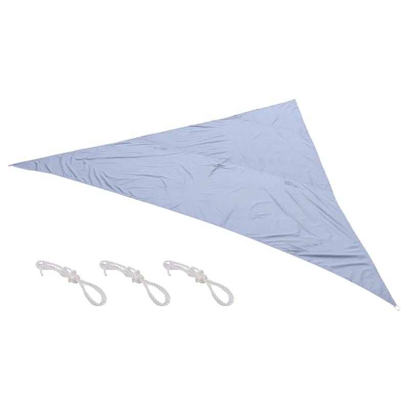 

Waterproof Awning Triangle Sunshade Protection Garden Courtyard Swimming Pool Oxford Cloth Canopy Gray