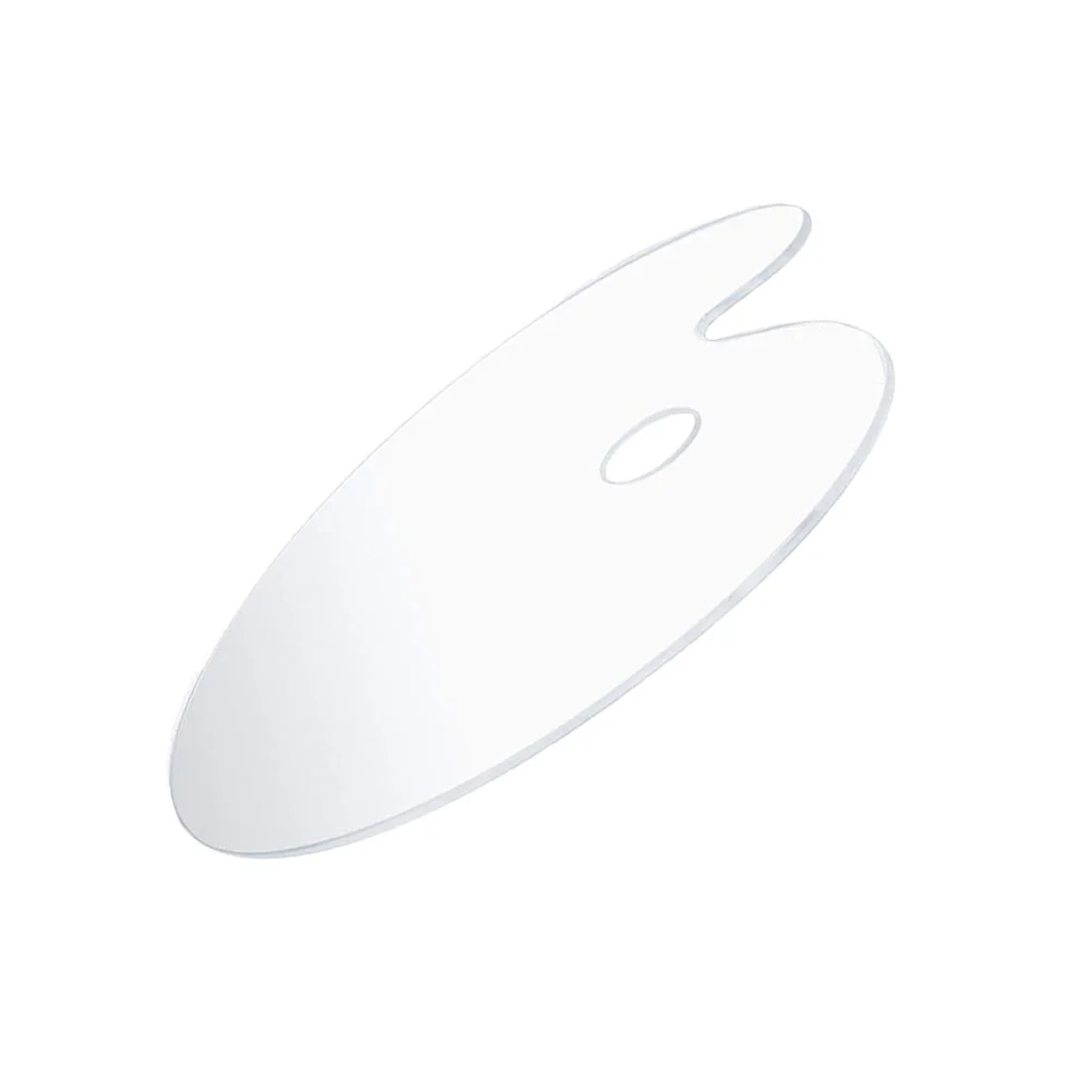 

Clear Oval Non- Oil Pans Trays Clear Mixer Tray Transparent Easy Clean Clear Plastic Trayist Pallet 30x40cm