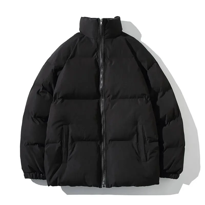

Oversize Streetwear Stand Collar Warm Thicken Women's Winter Jacket Solid Color Parkas Fashion New Casual Winter Coats For Women