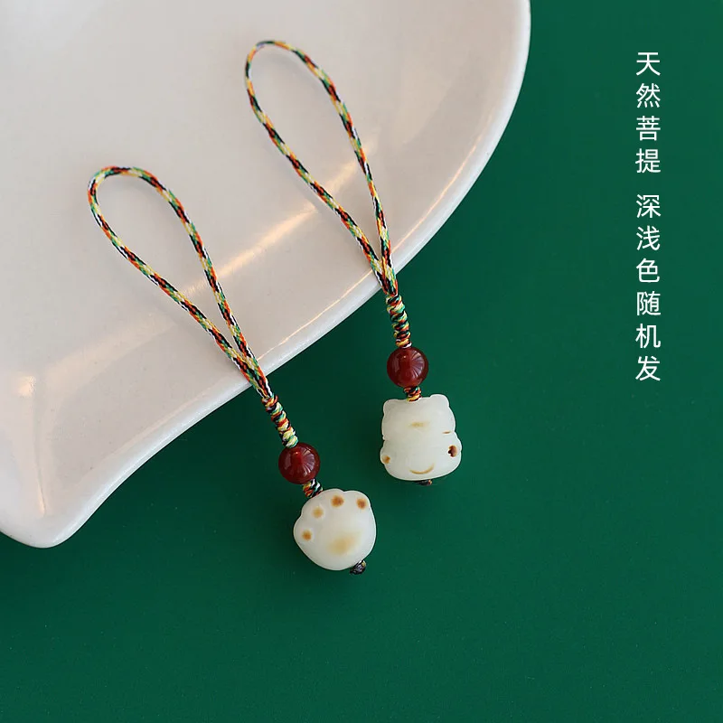 Угольная кошачья лапа автомобильный брелок для ключей подвеска в виде милого