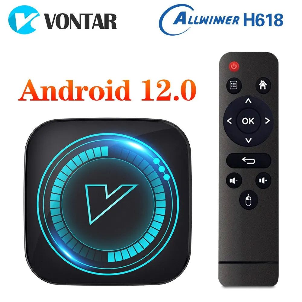 VONTAR H618 Android 12 TV Box Allwinner H618 Четырехъядерный процессор Cortex A53 Поддержка 8K Видео BT Wifi Google Голосовой медиаплеер Телевизионная приставка VONTAR H618 Android 12 TV Box Allwinner H618 Четырехъядерный процессор Cortex A53 Поддержка 8K Видео BT Wifi Google Голосовой медиаплеер Телевизионная приставка