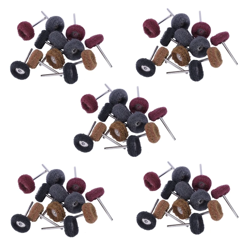 

60 Pcs Polishing Sanding Polish Wheel Buffer Abrasive Brush Head For Dremel Rotary