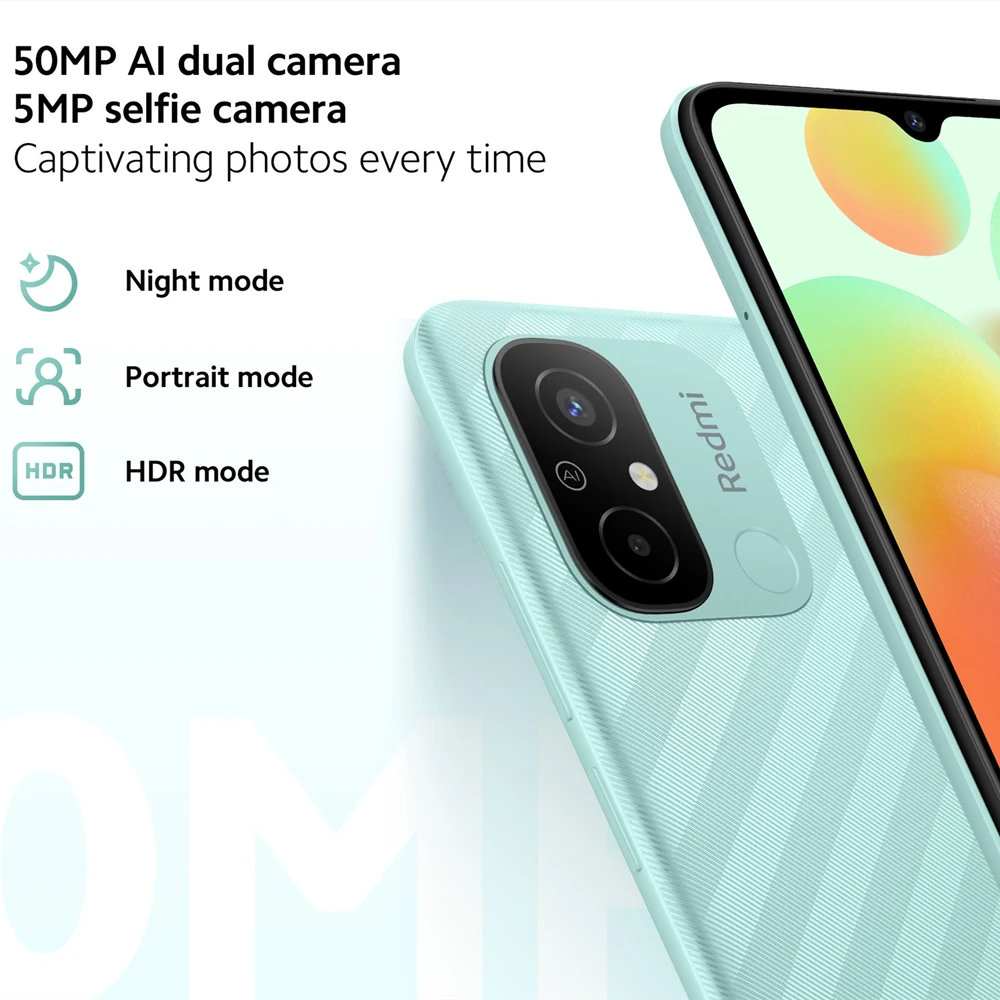 World premiere Xiaomi Redmi 12C Global Version 64GB 128GB MediaTek Helio G85 6.71