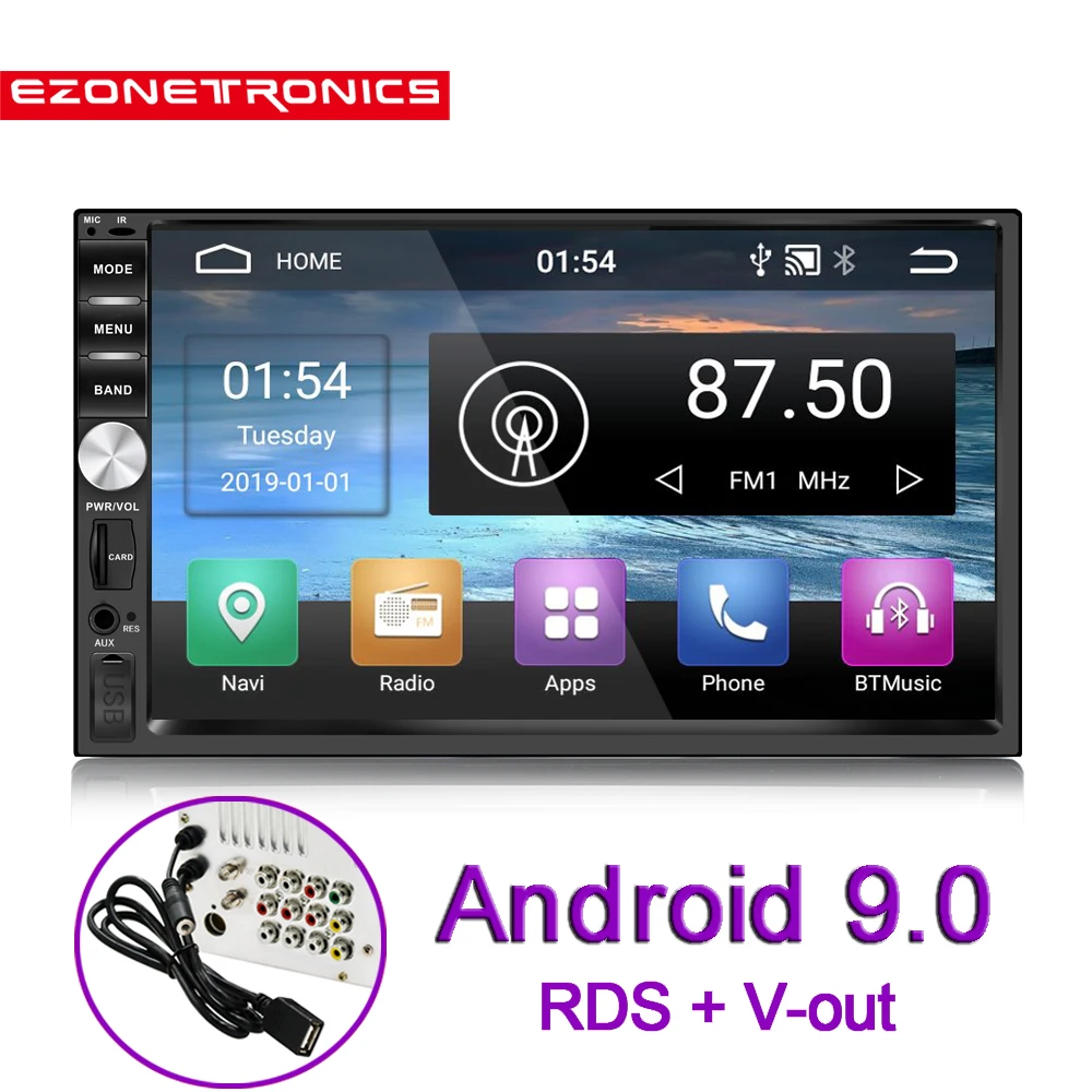 

2Din Android 9.0 Quad Core DDR2G-32G Car radio Multimedia Video Player Mirror Link Wifi Bluetooth auto Stereo GPS RDS n (cd dvd)