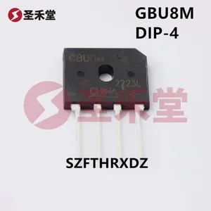 10pcs 100% New Imported Original GBU8M GBU408 GBU604 GBU806 GBU808 GBU810 DIP-4 Bridge Rectifier