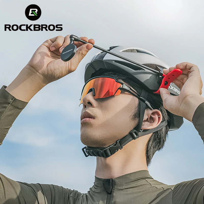

ROCKBROS Велосипедный шлем с зеркалом заднего вида Mtb Road 360 Велосипедный шлем Зеркало заднего вида Цельнолитой велосипедный шлем
