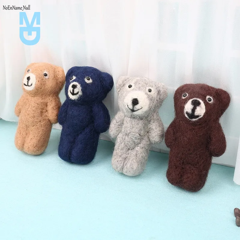 

New born Photography Props Accessories Felt Knit Teddy Bear Infant Handmade Toy