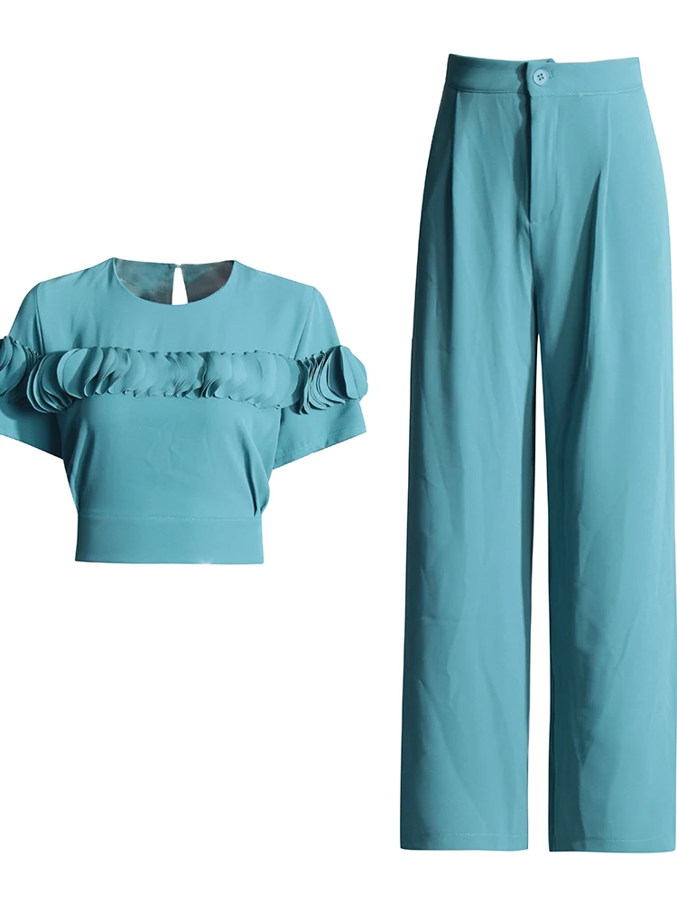 Женский комплект из двух предметов TWOTWINSTYLE элегантный однотонный повседневный