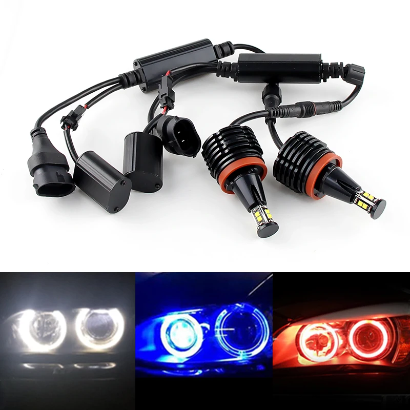 2 шт. E92 120 Вт Angel Eye LED DRL Halo Rings для BMW 7-й серии F01/F02 (740i 740Li 750i 750Li 760Li Alpina B7 B7L) 2009-2012
