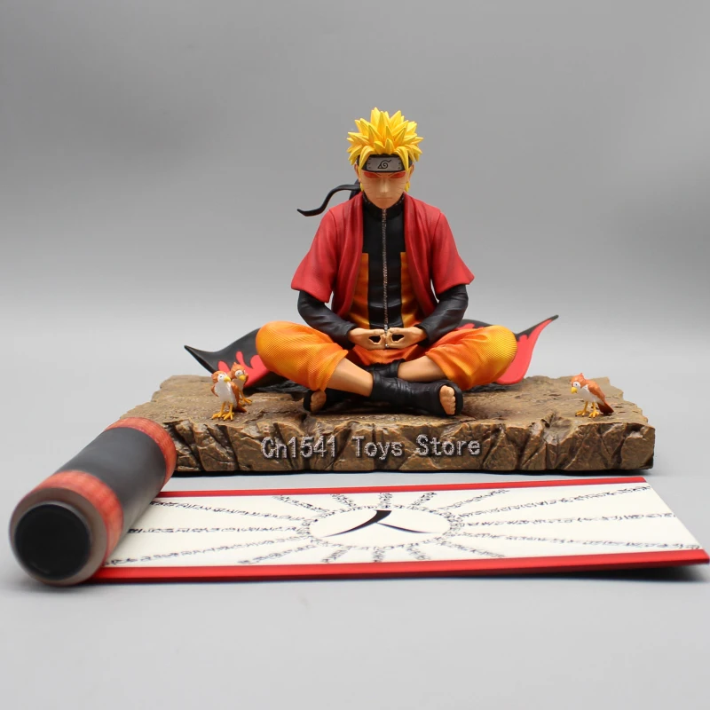 

15cm Naruto Shippuden Figure Anime Immortal Mode Uzumaki Naruto Figure Meditate GK Statue PVC Collection Figurines Model Toys