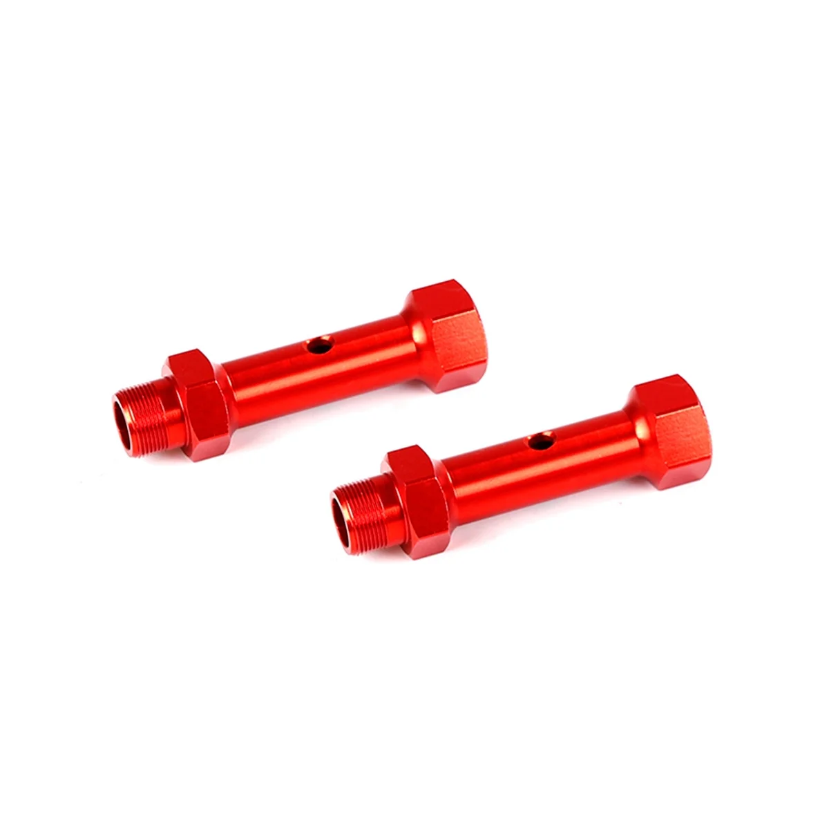 

CNC Metal Rear Wheel Dual Wheel Axle for 1/5 BAHA ROVAN KM BAJA 5B 5T 5SC Rc Car Parts,Red