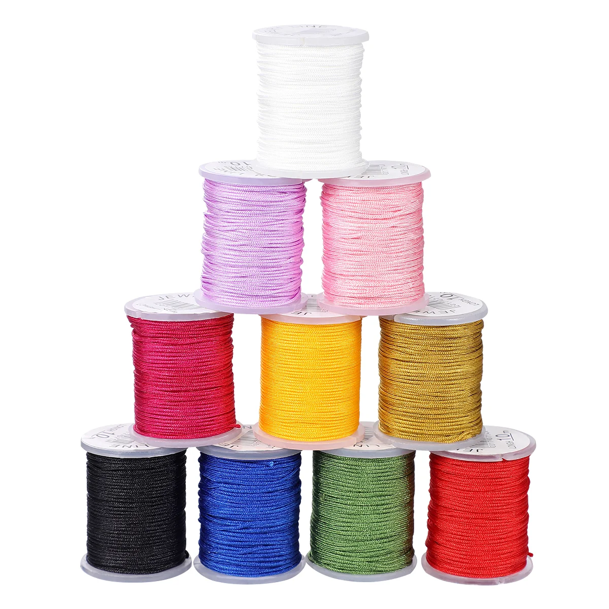 

TINKSKY Colors 08mm Nylon Beading String Knotting Cord Chinese Knotting Cord Nylon Macrame Thread Beading Cord for