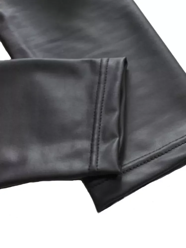 Legging Free dropshipping Women Hot Sexy Black Wet Look Faux Leather Leggings Slim Shiny Pants S M L XL XXL
