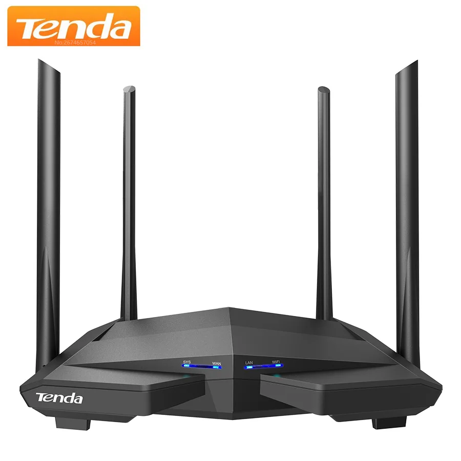 Гигабитный Двухдиапазонный Wi-fi-маршрутизатор Tenda Ac10 2 4 Ггц 5 1167 Мбит/с С Функцией