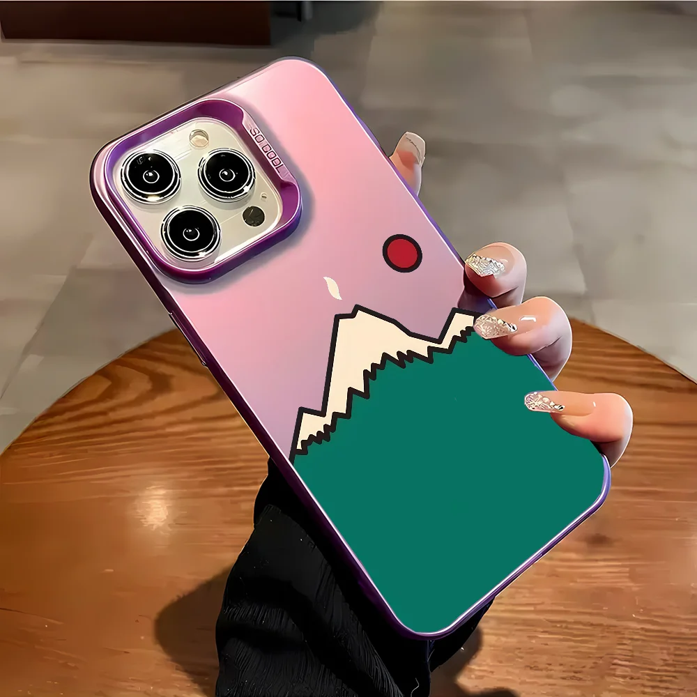 Модный чехол для телефона P-Patagonia iPhone 16 15 14 Plus 13 12 11 Pro Max X Xs XR 8 7 матовый красочный