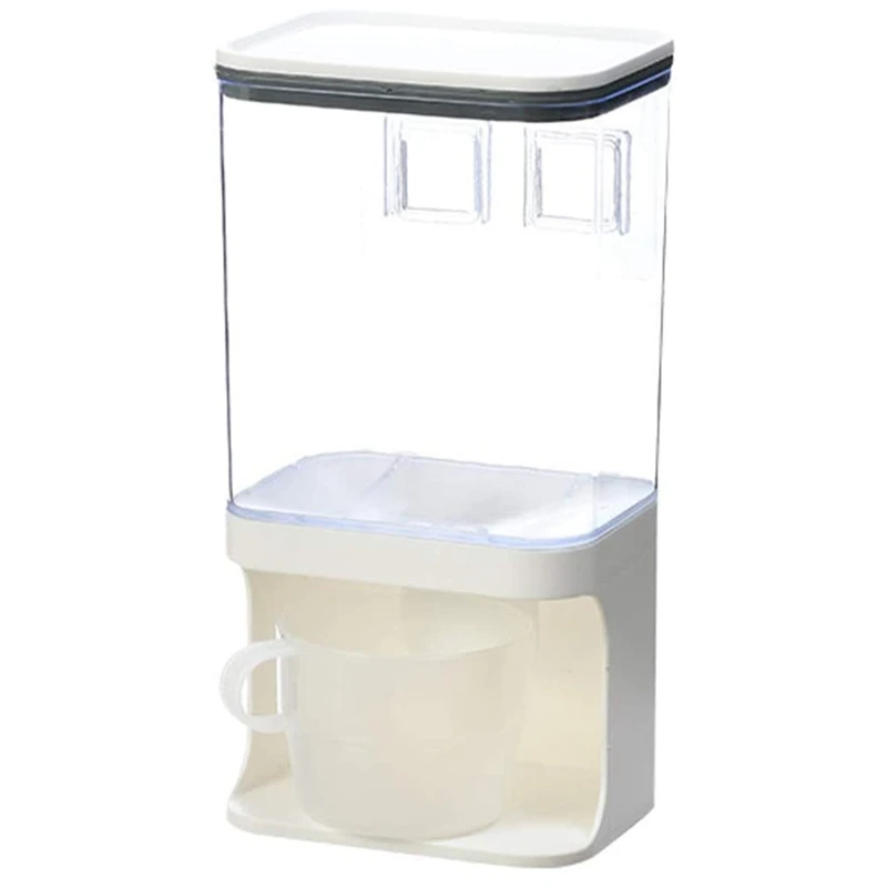 

Wall-Mounted Dry Food Dispenser, Transparent Plastic, Dry Food Dispenser, Dry Food Fruit Storage Box