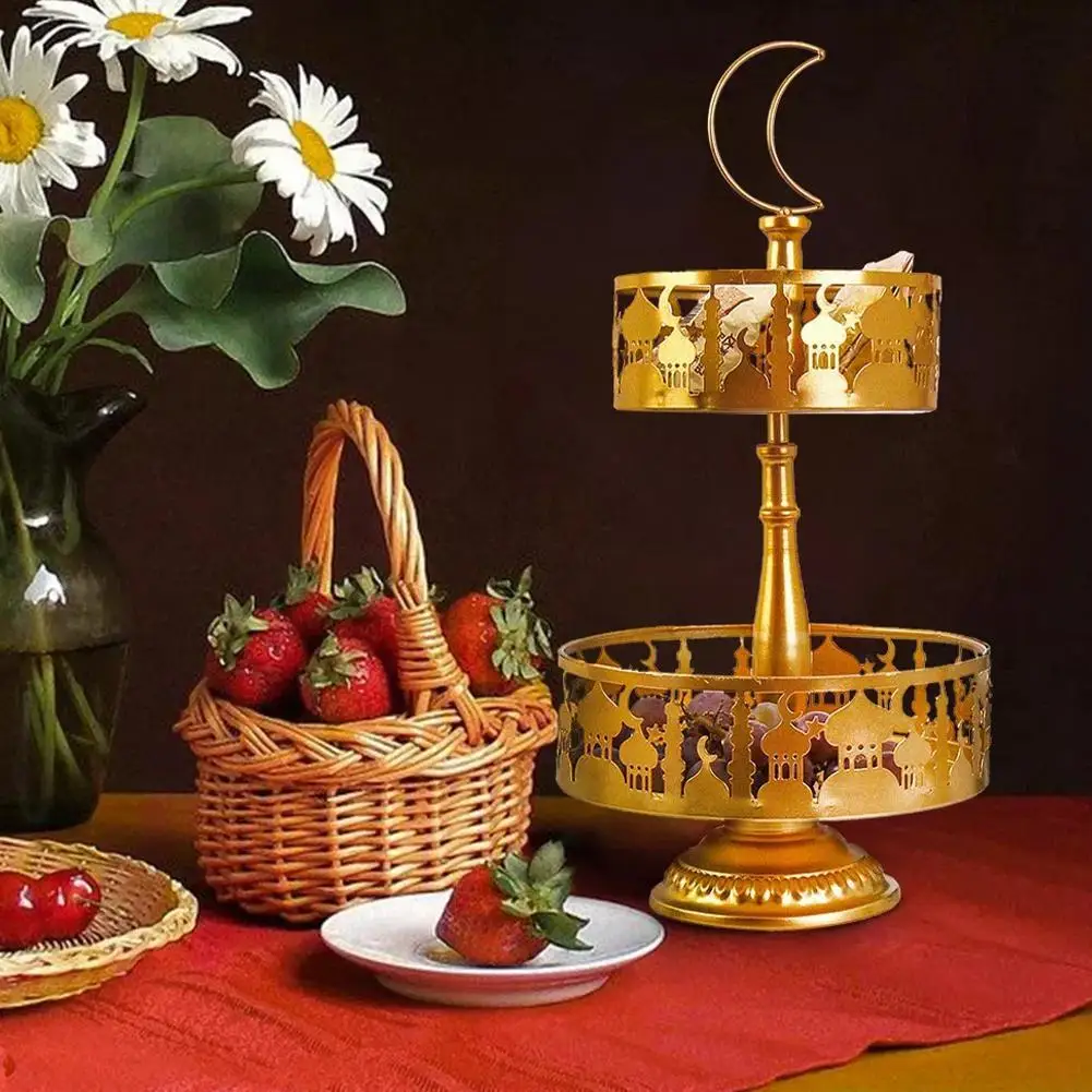 Двухслойный лоток для конфет и фруктов Рамадан украшения праздника десерт