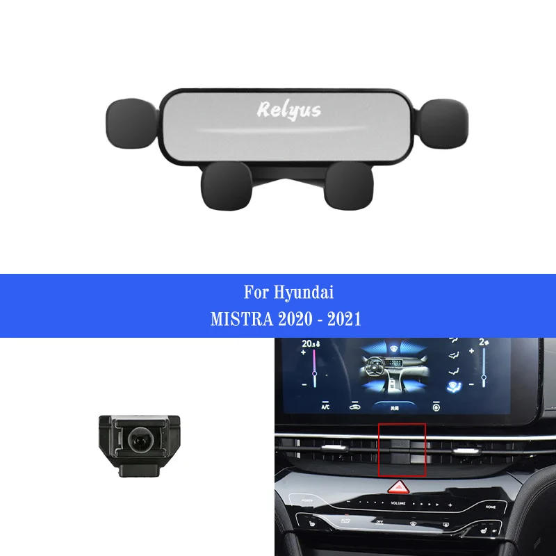 

Car Mobile Phone Holder Smartphone Air Vent Mounts Holder Gps Stand Bracket for Hyundai Mistra 2016-2022 Auto Accessories