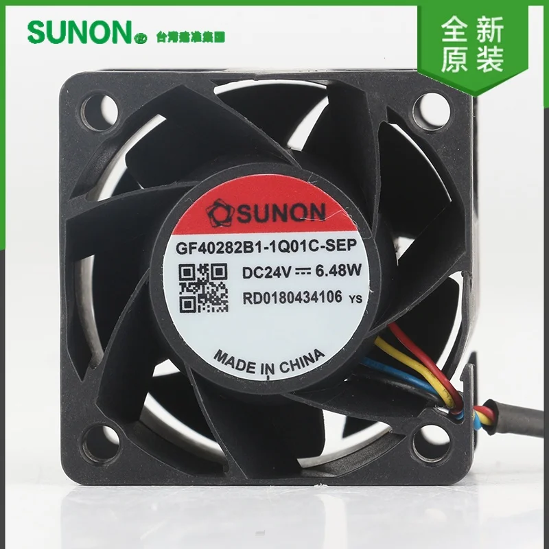 Фото Вентилятор охлаждения SUNON Precision GF40282B1-1Q01-SEP 5В 12В 48В DC 24В 6.48Вт 4028 40X40X28ММ 4СМ 4-контактный №1