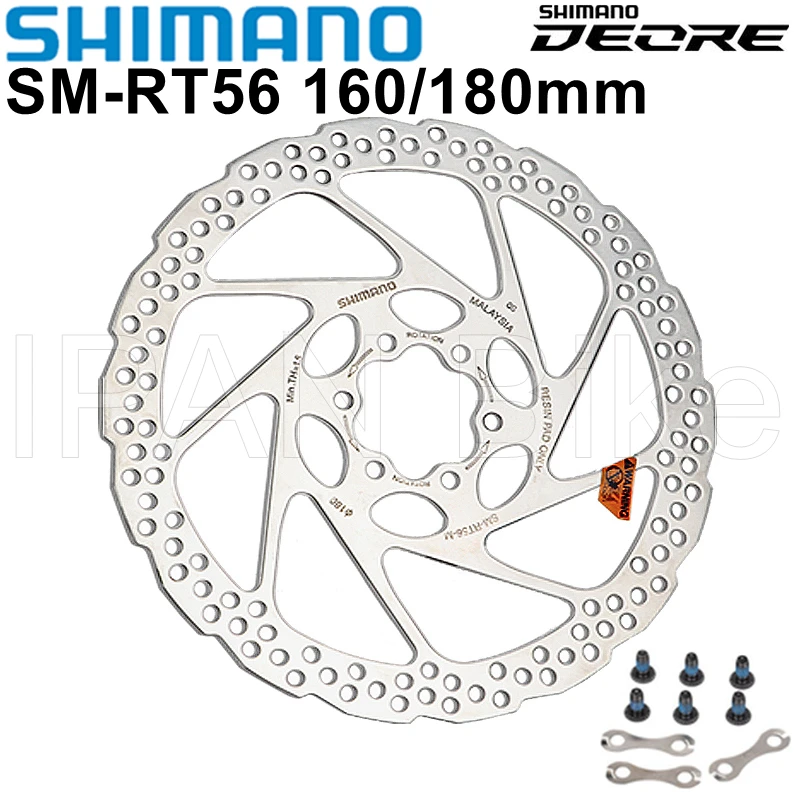 Флэш-диск Shimano DEORE для горного велосипеда 6 болтов RT56 M6000 160 мм 180 |