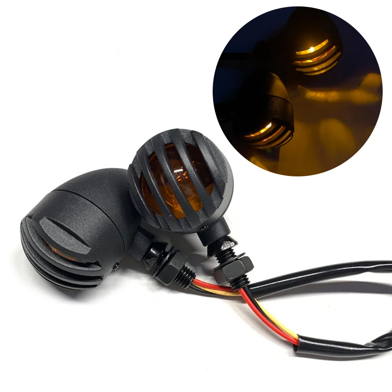 

4 pcs LED Motorcycle Turn Signals Blinker Indicator Lights For Suzuki Intruder Volusia VS 700 750 800 1400 1500