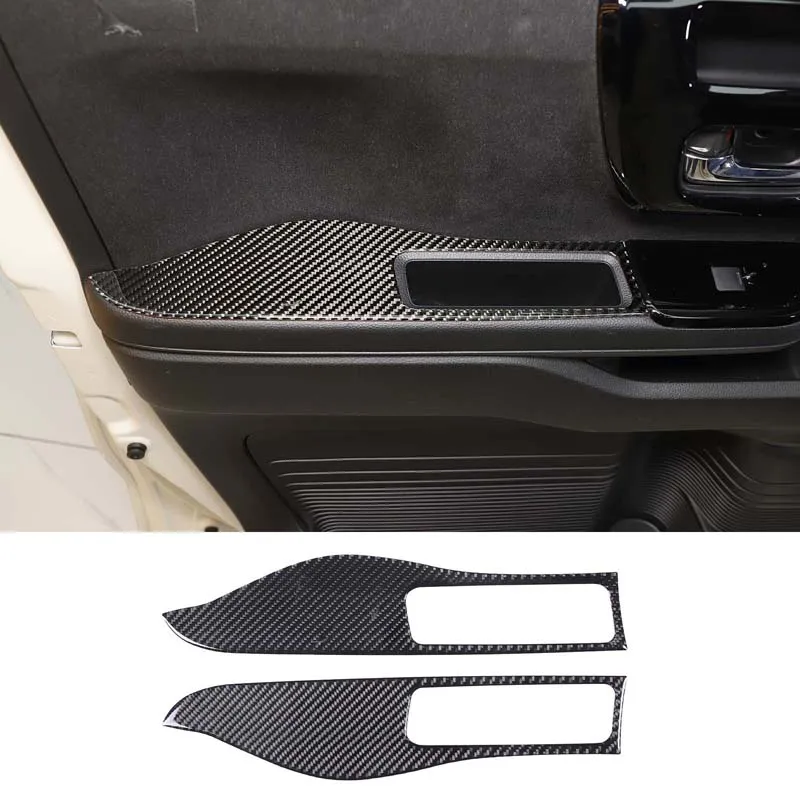 

For Honda N-BOX JF3 JF4 2017 2018 2019 2020 2021 Soft Carbon Fiber Car Door Armrest Panel Cover Trim Sticker Car Accessories