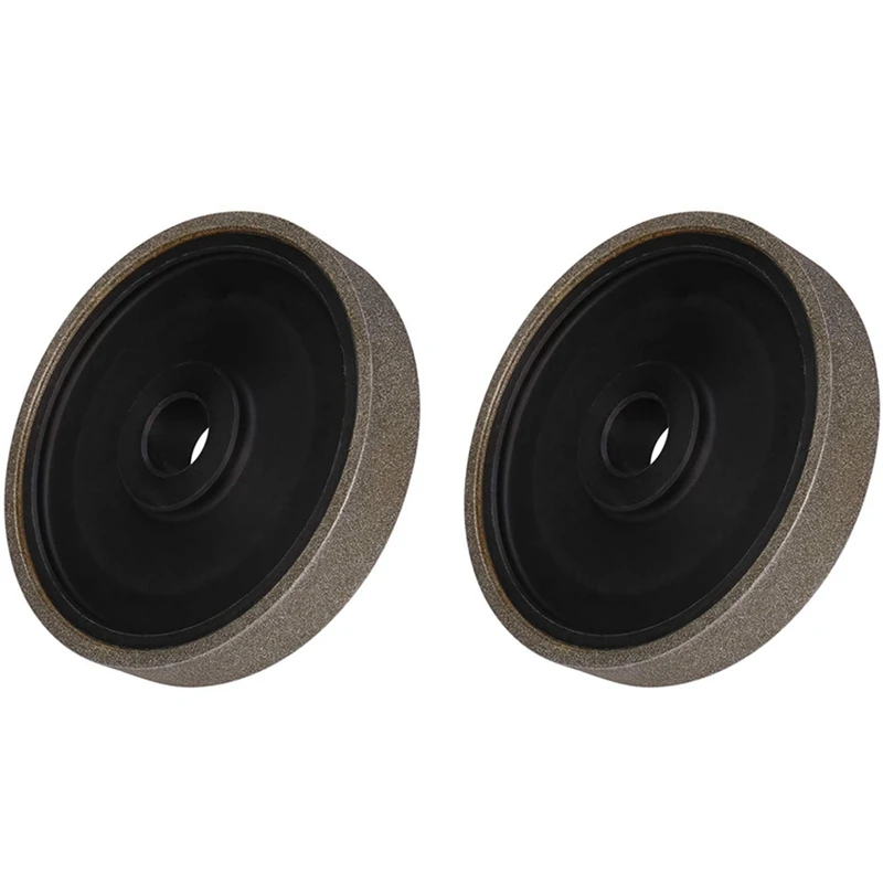 

2X Алмазный шлифовальный круг для ювелирных изделий, 6 дюймов, X1 дюймов (для драгоценного камня, гранита, стекла, мрамора)-1000 и 2000