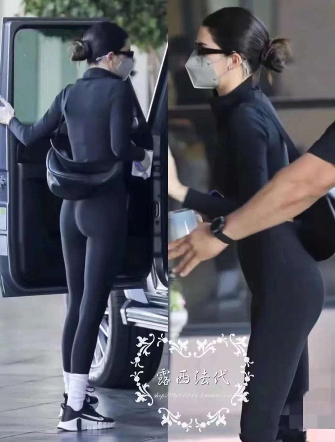 

Women's Black High-Waisted Hip Lifting Slimming Exercise Yoga Pants