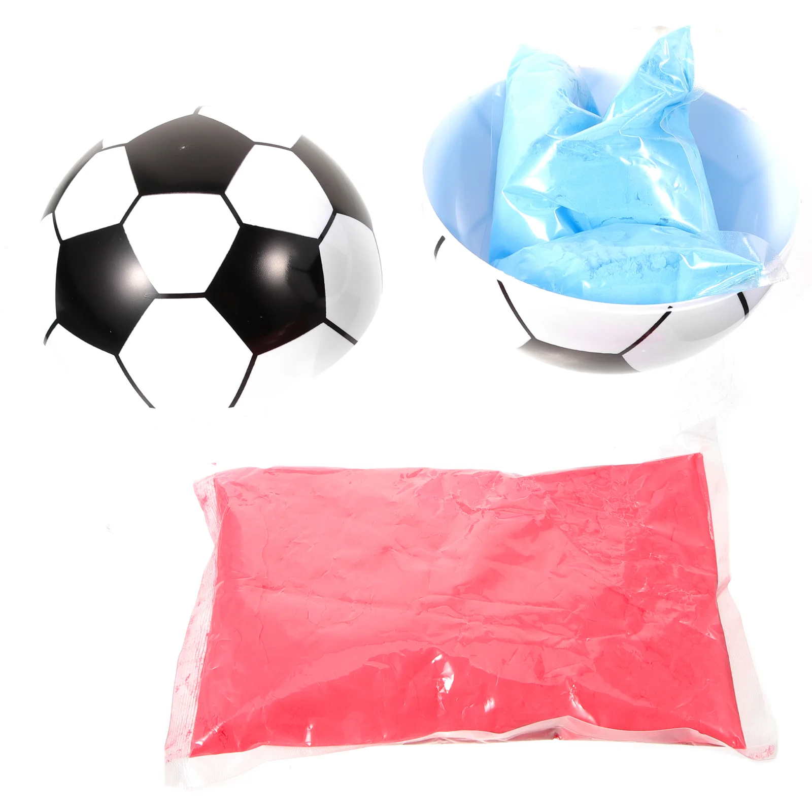 

Gender Reveal Party Supplies Baby Shower Ball Soccer Boys Girls Decor Plastic Scene Layout Football Suffers