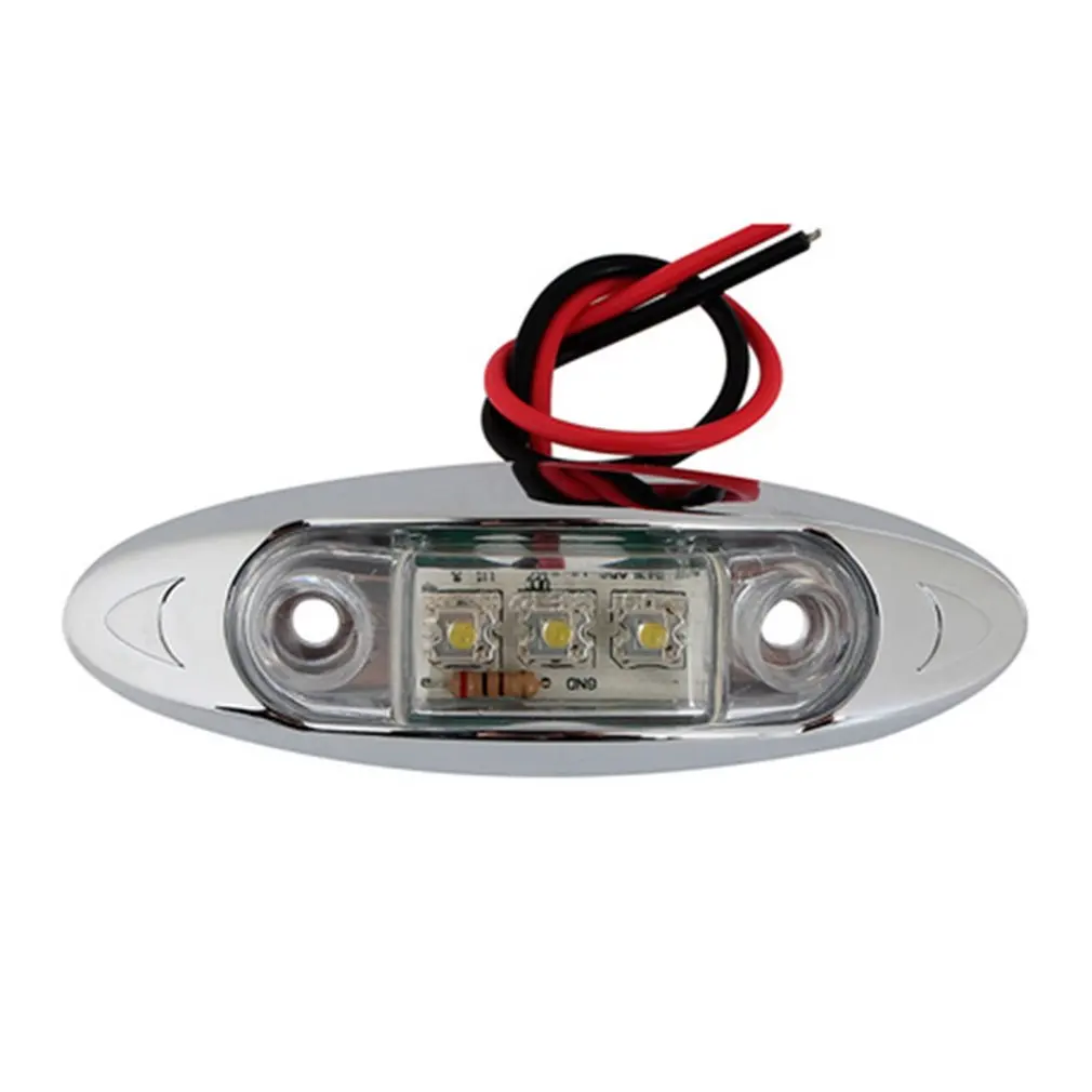 

1x Best Promotion 12V Waterproof 3LED Beads Car Trailer Truck Edge Side Marker Clearance Light F5 Straight Bulb Warning Lamp