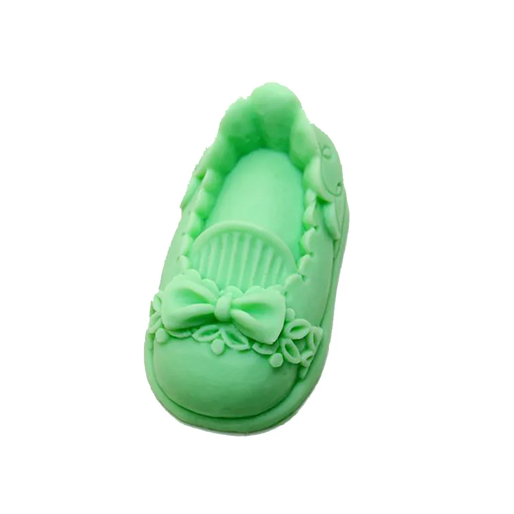 AN001 soap mold Diy silicone mold soap mold bow 3D Princess shoes bake  cake decoration accessories  silicone mold cake