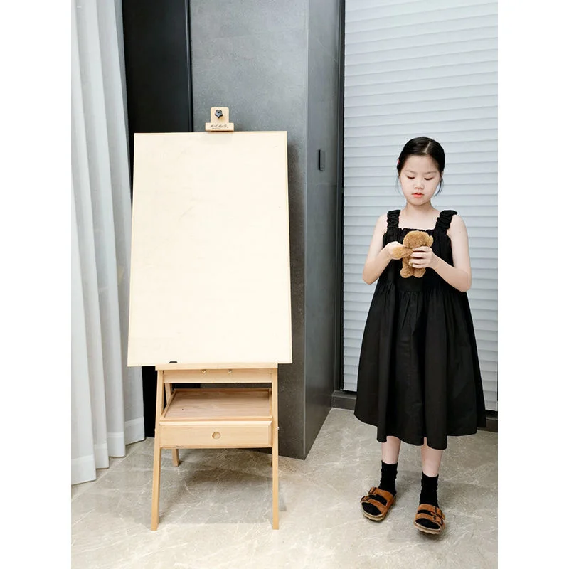 

Летнее черное платье в стиле "Лолита", Повседневное платье средней длины без рукавов для девочек, детские платья для подростков, стиль принцессы, сарафан