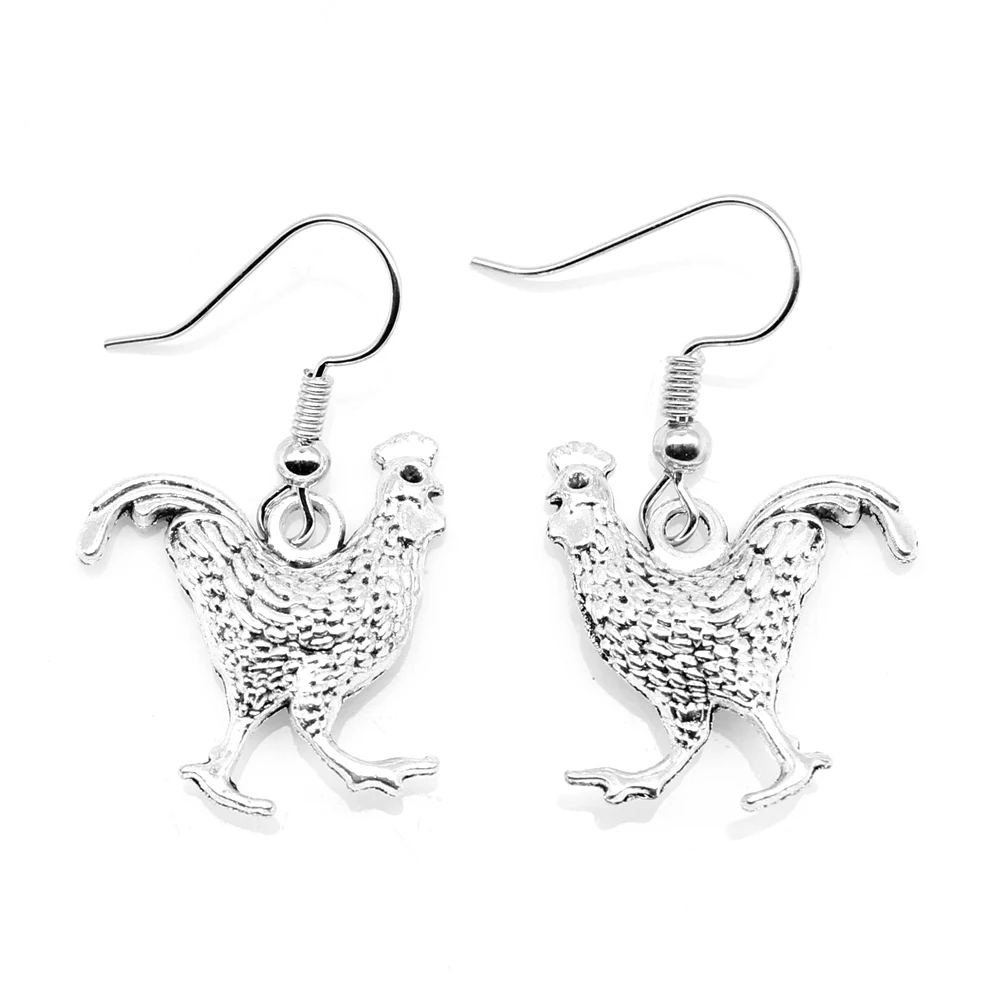 Серьги петушиные 20 х22 мм 1 пара