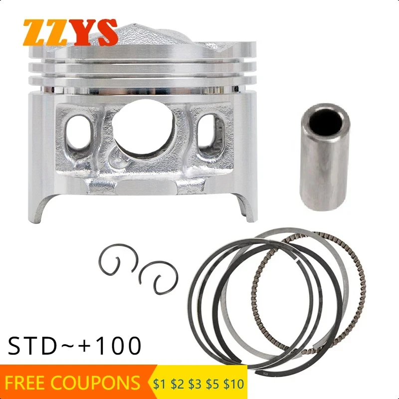 Поршневые кольца для мотоцикла Honda 13101-KAZ-000 48 5 мм 75 49 25 штифт 13 STD + 50 100 0 1