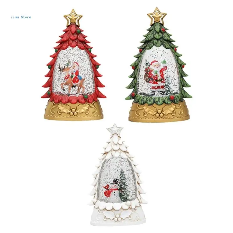 

Creative Christmas Tree Water Injections Sequins Decoration and Night Lighting